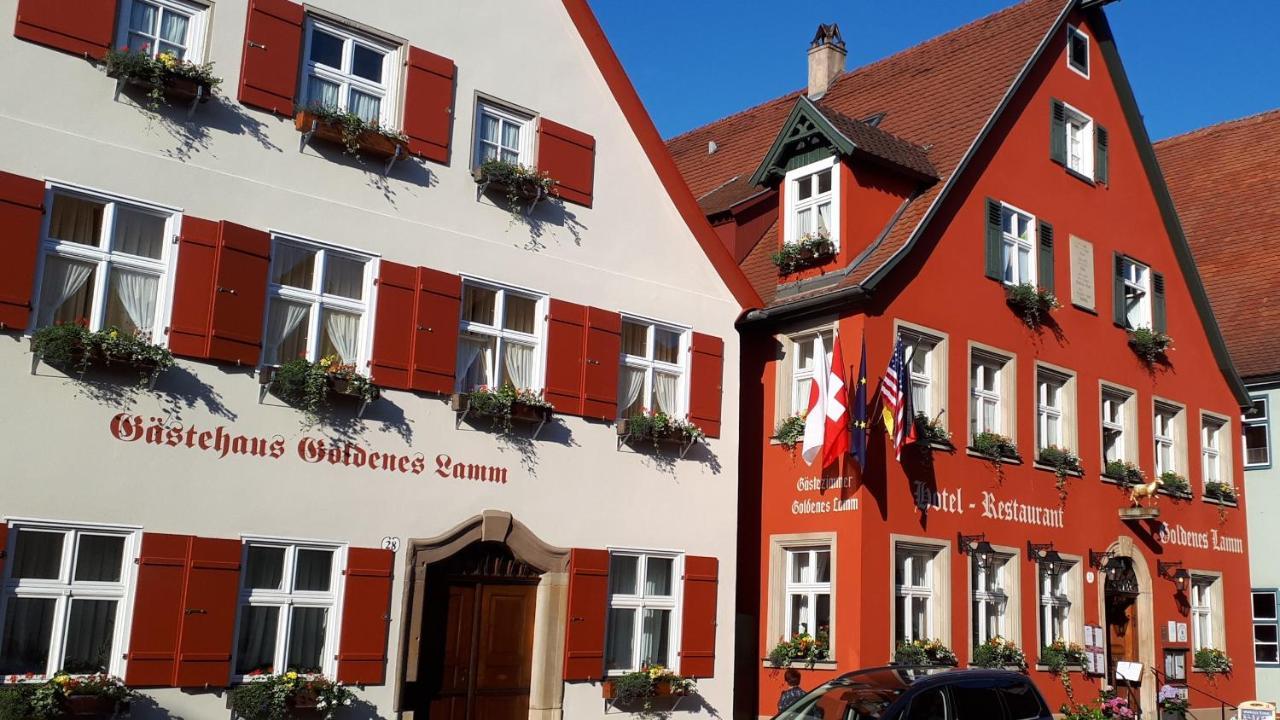 Hotel-Restaurant Goldenes Lamm ดิงเคลส์บืล ภายนอก รูปภาพ